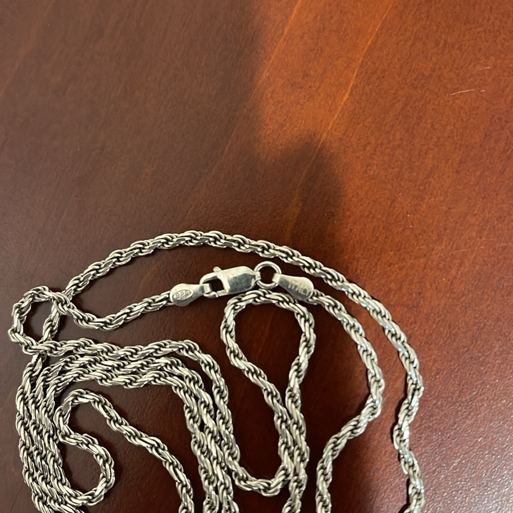 Sterling Silver Owl Necklace from Mexico- Owl Pendant on 31” Rope Chain - Picture 4 of 7